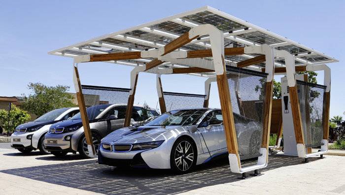 Bmw Solar Charging Carport