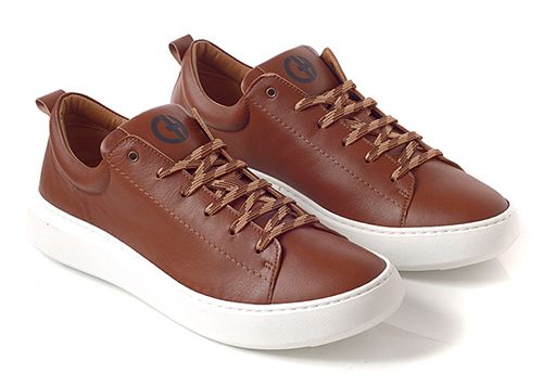 Men's Lace up Sneakers in Leather