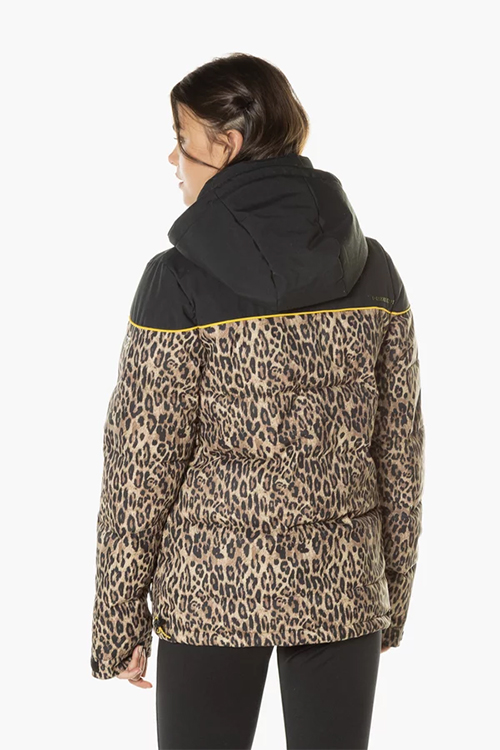 leopard print snow jacket
