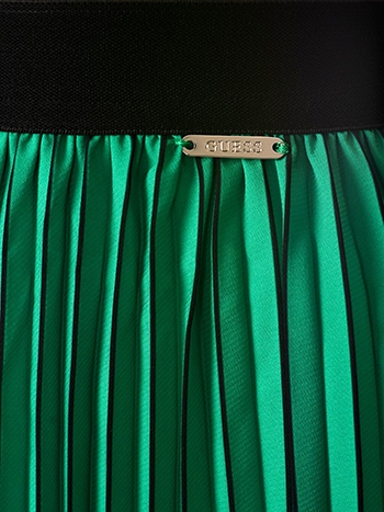 silk wool midi skirt