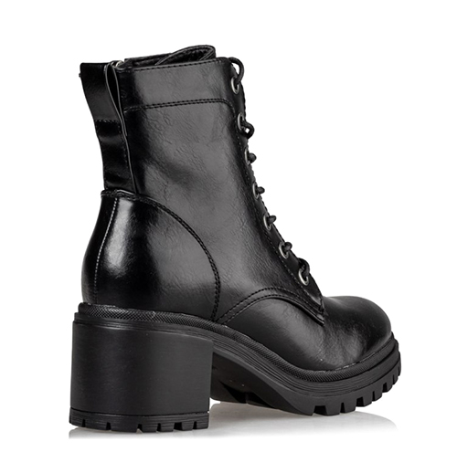 non leather combat boots