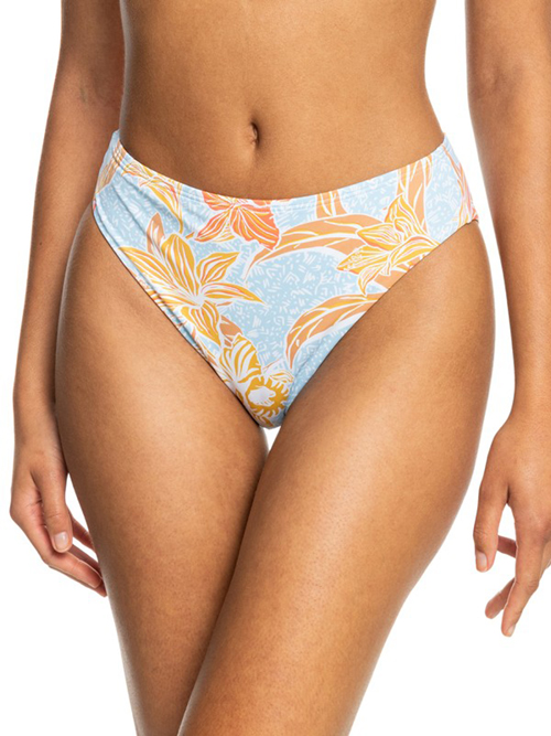 Women's Island In The Sun Mid Waist Moderate Coverage Bikini Bottoms