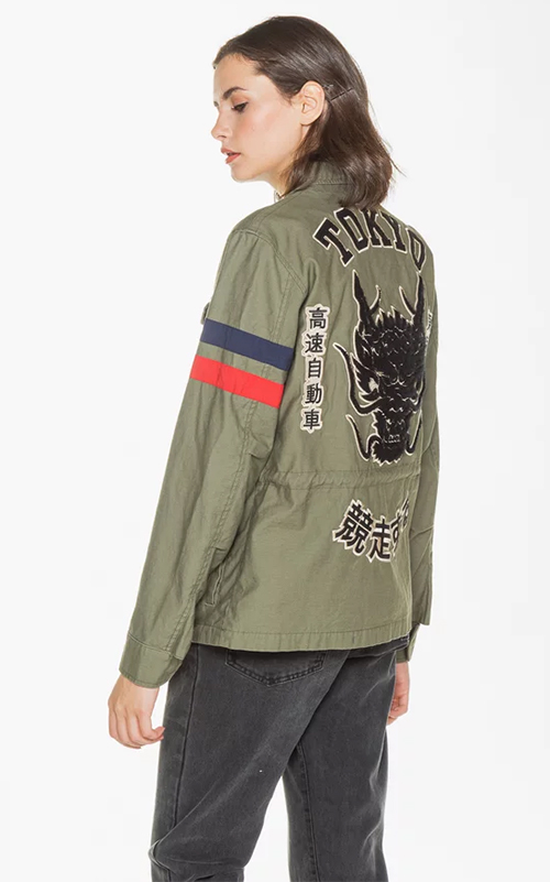 longline varsity jacket