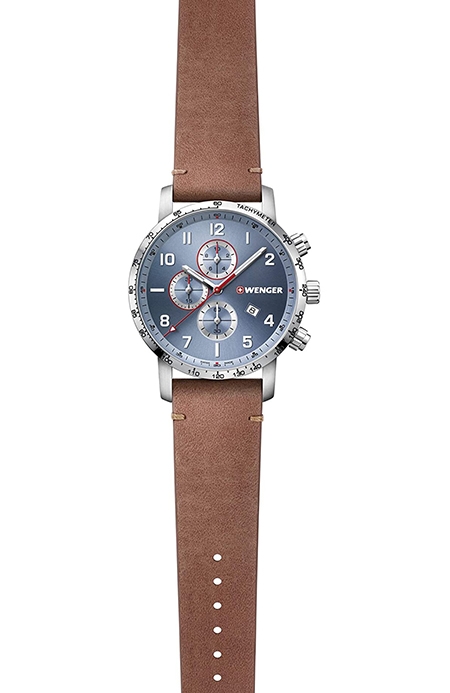 Wenger Men's Attitude Chronograph - Swiss Made Analogue Quartz Stainless Steel Watch 01.1543.114