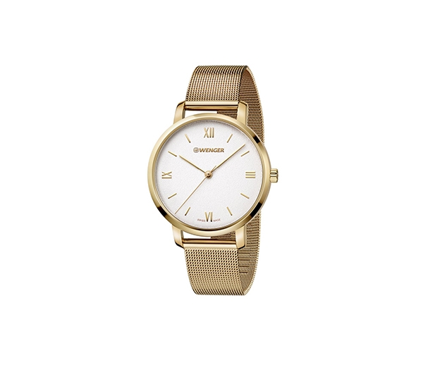 Wenger Women Metropolitan Donnissima - Swiss Made Analogue Quartz Stainless Steel Watch 01.1731.107