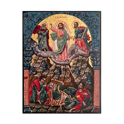 Ikone die Verklärung Christi, vergoldet