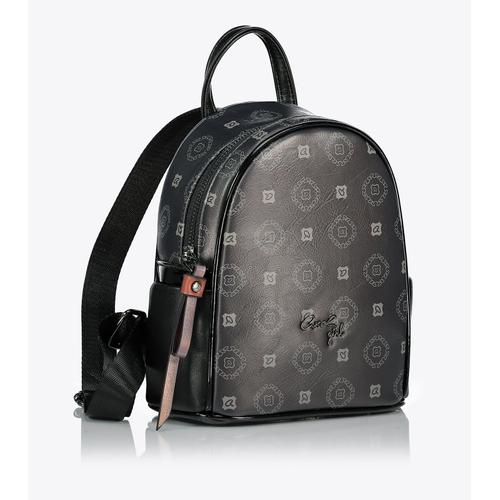 Girls' Miracle Backpack with All Over Printed Monogram and Adjustable Shoulder Straps