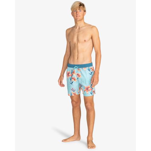 Men's Good Times Layback Quick-Dry 16" Swim Shorts with Elastic Waist