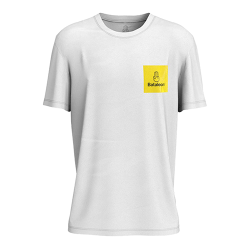 Men's T-shirt Logo Box Short Sleeved - White