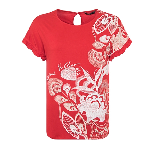 Desigual Women's Cherokees T-Shirt PN: 19SWTKBV - Picture 3 of 3