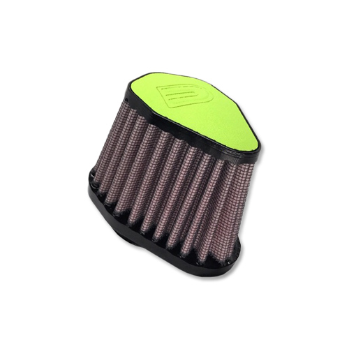 DNA Hexagonal 38mm Inlet 86mm Length Leather Top Filter Hexagonal Leather Top Various Colors (DNA Filters – V-3800-L-GR Green)