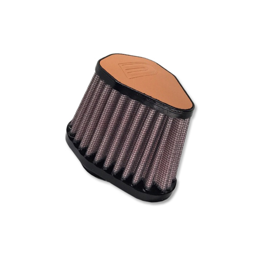 DNA Hexagonal 38mm Inlet 86mm Length Leather Top Filter Hexagonal Leather Top Various Colors (DNA Filters – V-3800-L-LB Light Brown)