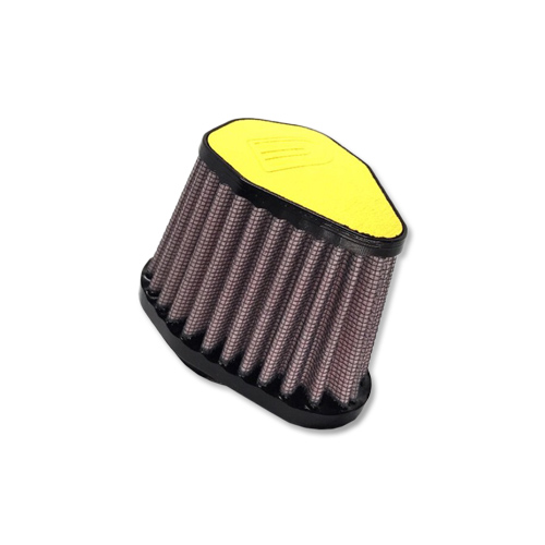 DNA Hexagonal 38mm Inlet 86mm Length Leather Top Filter Hexagonal Leather Top Various Colors (DNA Filters – V-3800-L-Y Yellow)