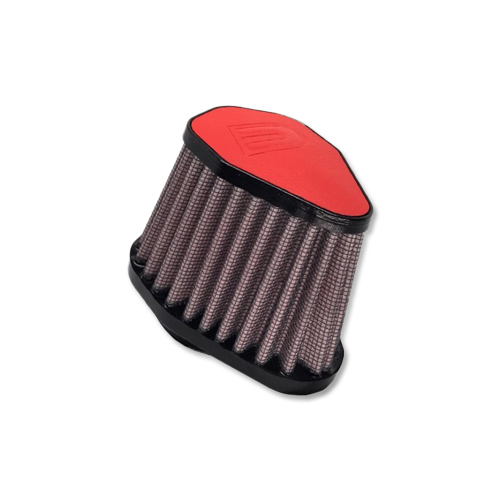 DNA Hexagonal 51mm Inlet 86mm Length Leather Top Filter Hexagonal Leather Top Various Colors (DNA Filters – V-5100-L-R Red)