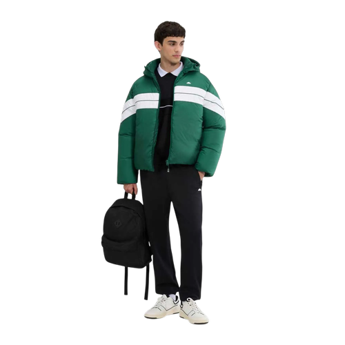 Men's Pollas Quilted Puffer Jacket with Hood & High Neck