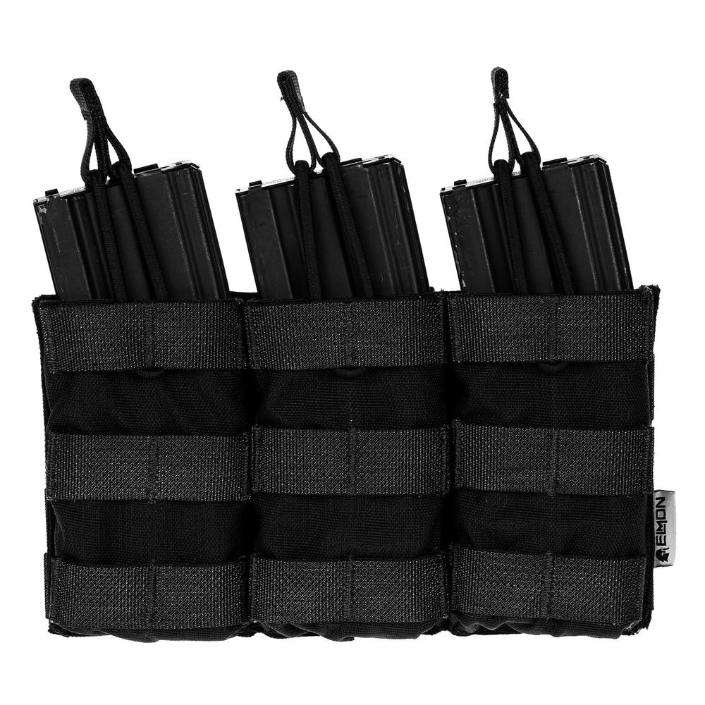 M16 TRIPLE MAGAZINE POUCH - MOLLE Compatible Open Top Pouch