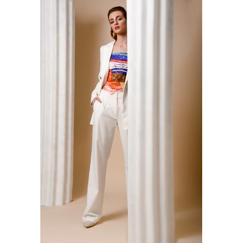 Women's Handmade Silk Scarf with Residence Print