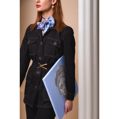 Women's Handmade Silk Scarf with Venus Print