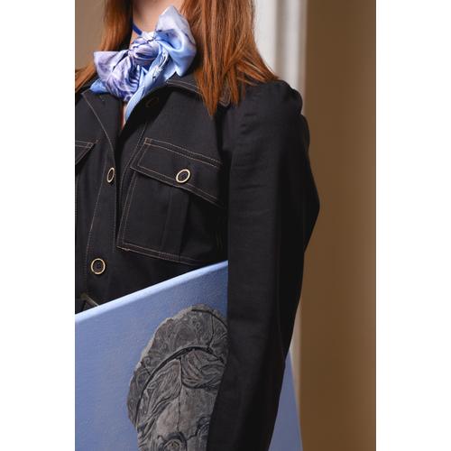 Women's Handmade Silk Scarf with Venus Print