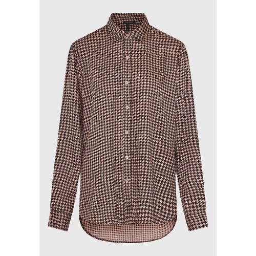 Women's Long Plaid Shirt with Relaxed Style & Classic Collar