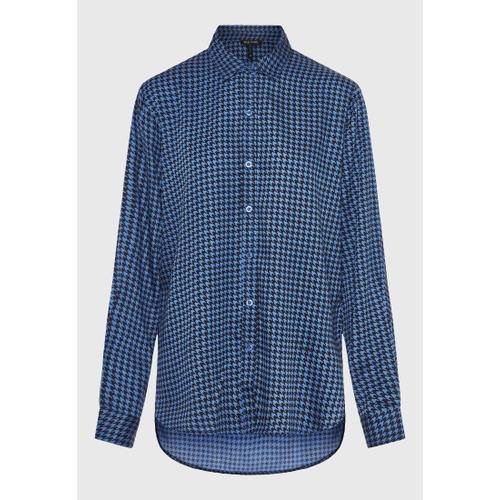 Women's Long Plaid Shirt with Relaxed Style & Classic Collar