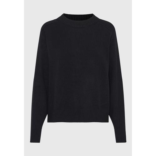 Women's Viscose Pullover with Ribbed Hem and V-Neckline