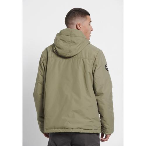 Men's Overhead Long Sleeve Hooded Jacket with Front Pocket