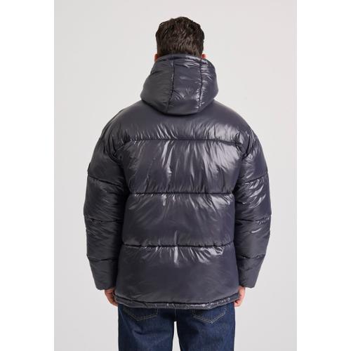 Men's Oversized Puffer Jacket with Detachable Hood