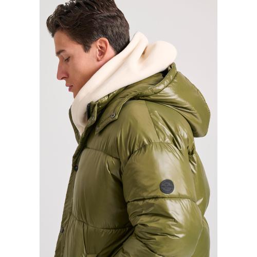 Men's Oversized Puffer Jacket with Detachable Hood
