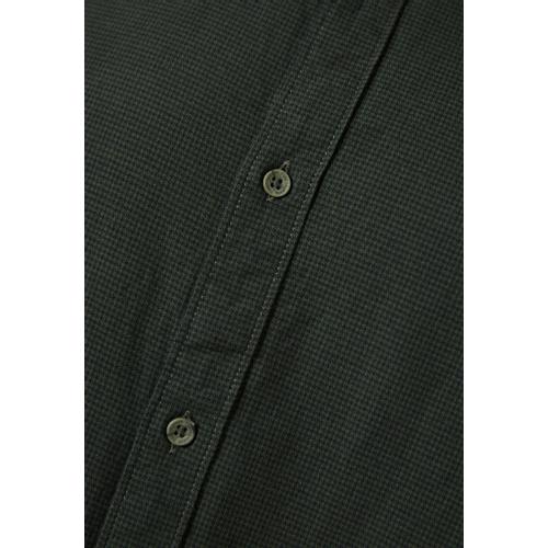 Men's Shirt with Yarn-Dyed Micro-Checked Pattern