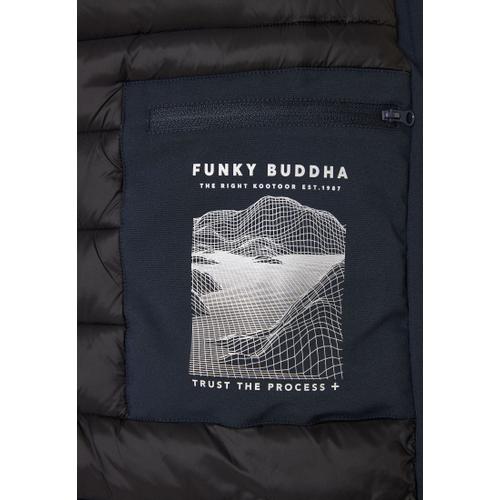 Men's Padded Regular Fit Parka Coat with Detachable Hood