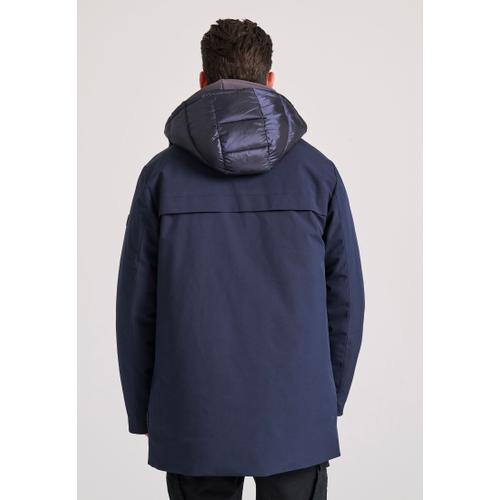 Men's Padded Regular Fit Parka Coat with Detachable Hood