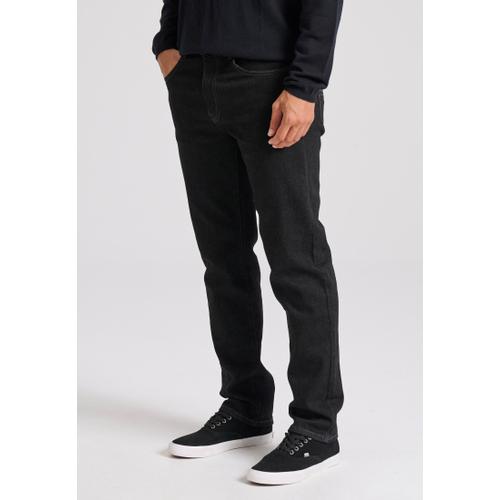 Men’s Straight Fit Jeans, 5 Pockets, Mid-Rise, Zip & Button Fly Closure