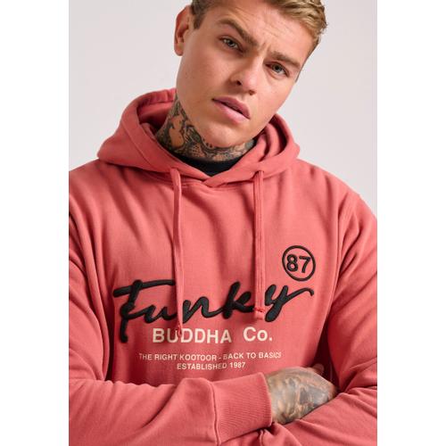 Men's Relaxed Fit Hoodie with Embroidered Chest Logo
