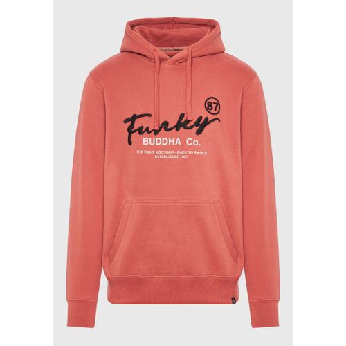 Men's Relaxed Fit Hoodie with Embroidered Chest Logo