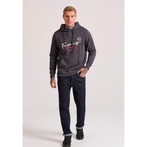 Men's Relaxed Fit Hoodie with Embroidered Chest Logo