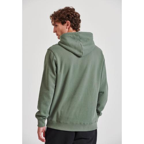 Men's Relaxed Fit Hoodie with Embroidered Chest Logo