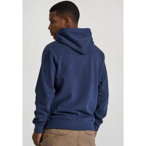 Men's Relaxed Fit Hoodie with Embroidered Chest Logo