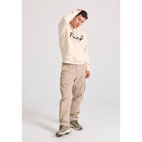 Men's Relaxed Fit Hoodie with Embroidered Chest Logo