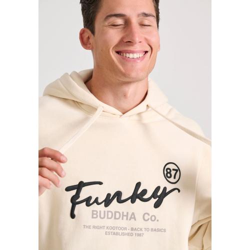 Men's Relaxed Fit Hoodie with Embroidered Chest Logo