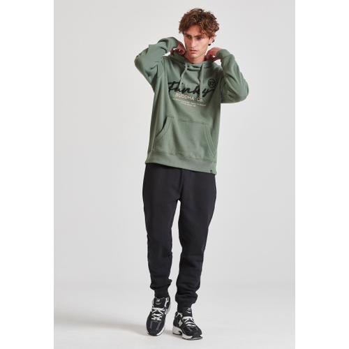 Men's Relaxed Fit Hoodie with Embroidered Chest Logo