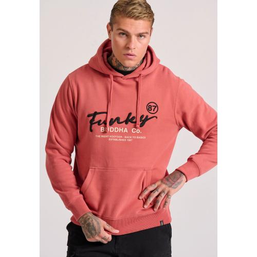 Men's Relaxed Fit Hoodie with Embroidered Chest Logo