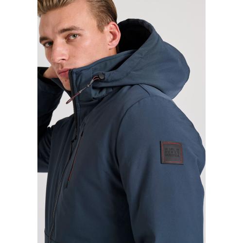 Men's Light-Padded Softshell Hooded Jacket with Zippered Pockets