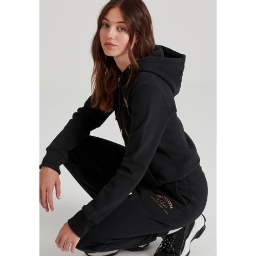 Women's Joggers with Thigh Print, Drawcord Waistband and Regular Fit