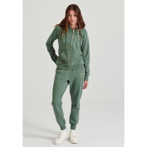 Women's Joggers with Thigh Print, Drawcord Waistband and Regular Fit