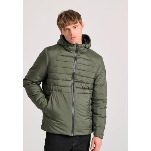 Men’s Quilted Traveller Jacket with Hood, Lightweight & Insulated