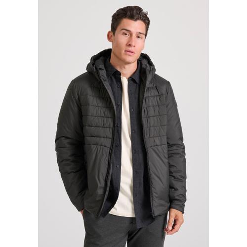 Men’s Quilted Traveller Jacket with Hood, Lightweight & Insulated