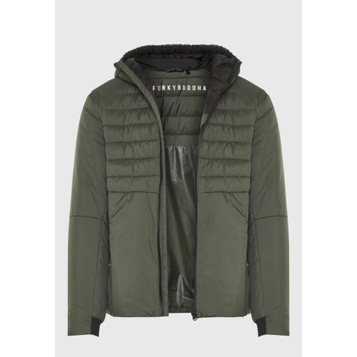 Men’s Quilted Traveller Jacket with Hood, Lightweight & Insulated