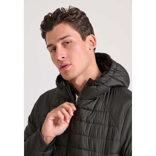Men’s Quilted Traveller Jacket with Hood, Lightweight & Insulated