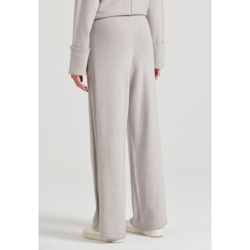 Women's Knitted Viscose Pants with High-Rise Elastic Waist